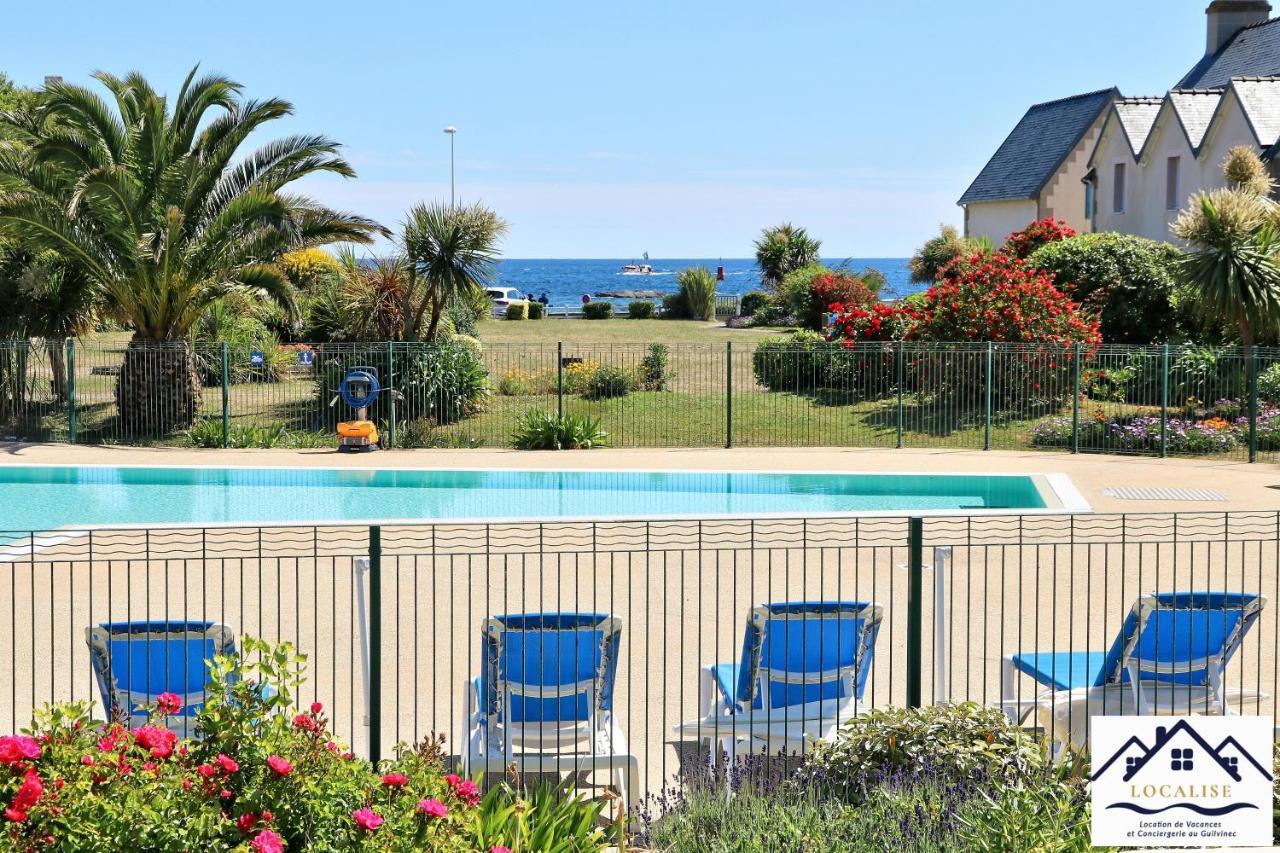 Localise - A06 - Entierement De Plain-Pied Avec Petite Vue Mer - Donnant Sur La Piscine Et Le Jardin - Wifi Inclus - Draps Inclus - Guilvinec Buitenkant foto