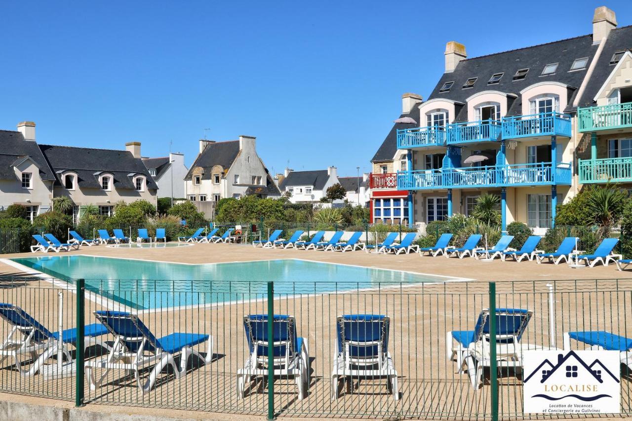 Localise - A06 - Entierement De Plain-Pied Avec Petite Vue Mer - Donnant Sur La Piscine Et Le Jardin - Wifi Inclus - Draps Inclus - Guilvinec Buitenkant foto