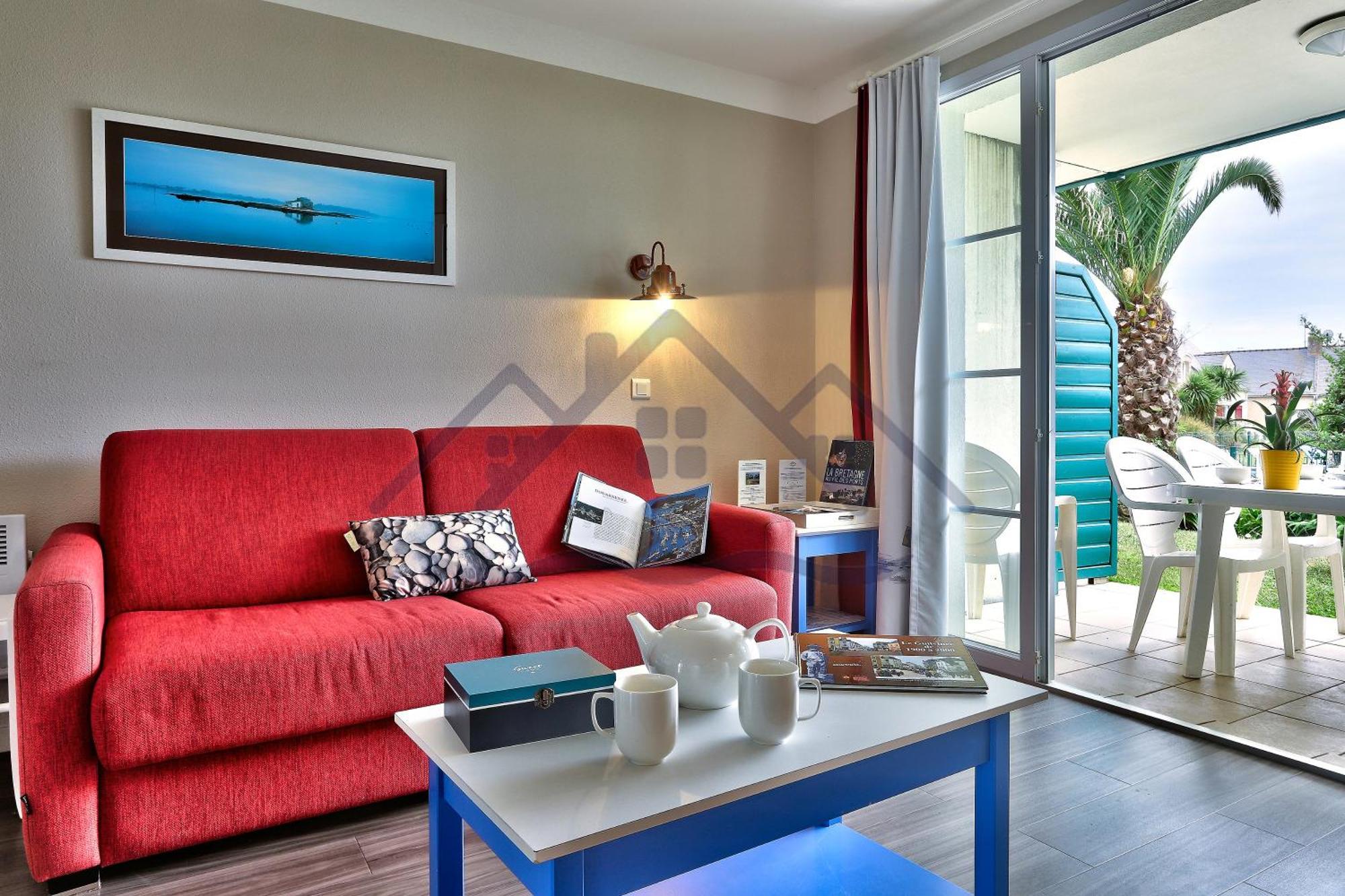 Localise - A06 - Entierement De Plain-Pied Avec Petite Vue Mer - Donnant Sur La Piscine Et Le Jardin - Wifi Inclus - Draps Inclus - Guilvinec Buitenkant foto